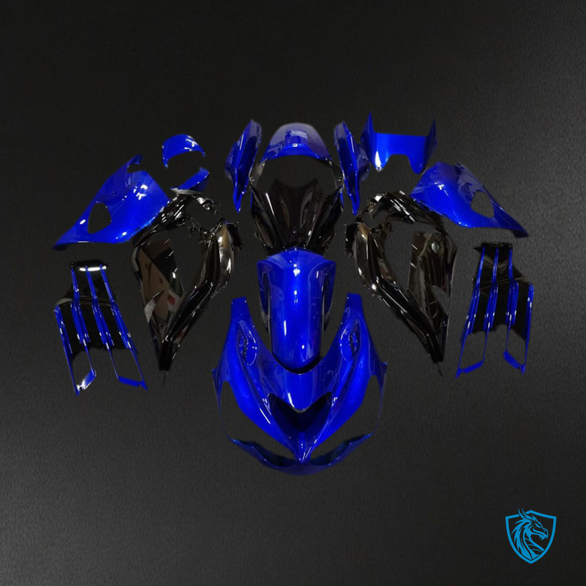 Kawasaki ZX14R (2012-2021) Glossy Blue & Black - Fairing Kit | ABS Bodywork