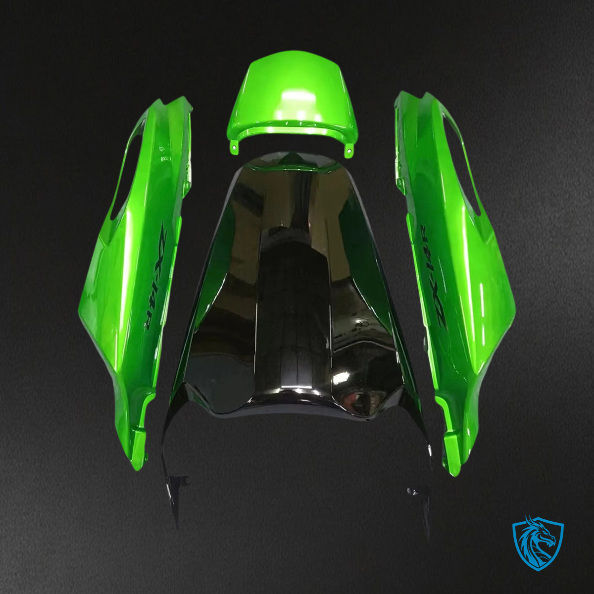 Kawasaki ZX14R (2012-2025) Black & Mix Green - Fairing Kit