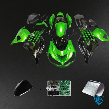 Kawasaki ZX14R (2012-2025) Black & Mix Green - Fairing Kit