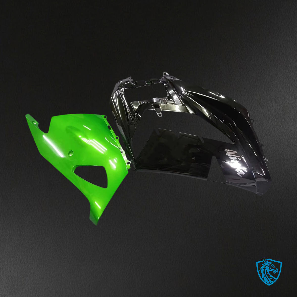 Kawasaki ZX14R (2012-2025) Black & Mix Green - Fairing Kit