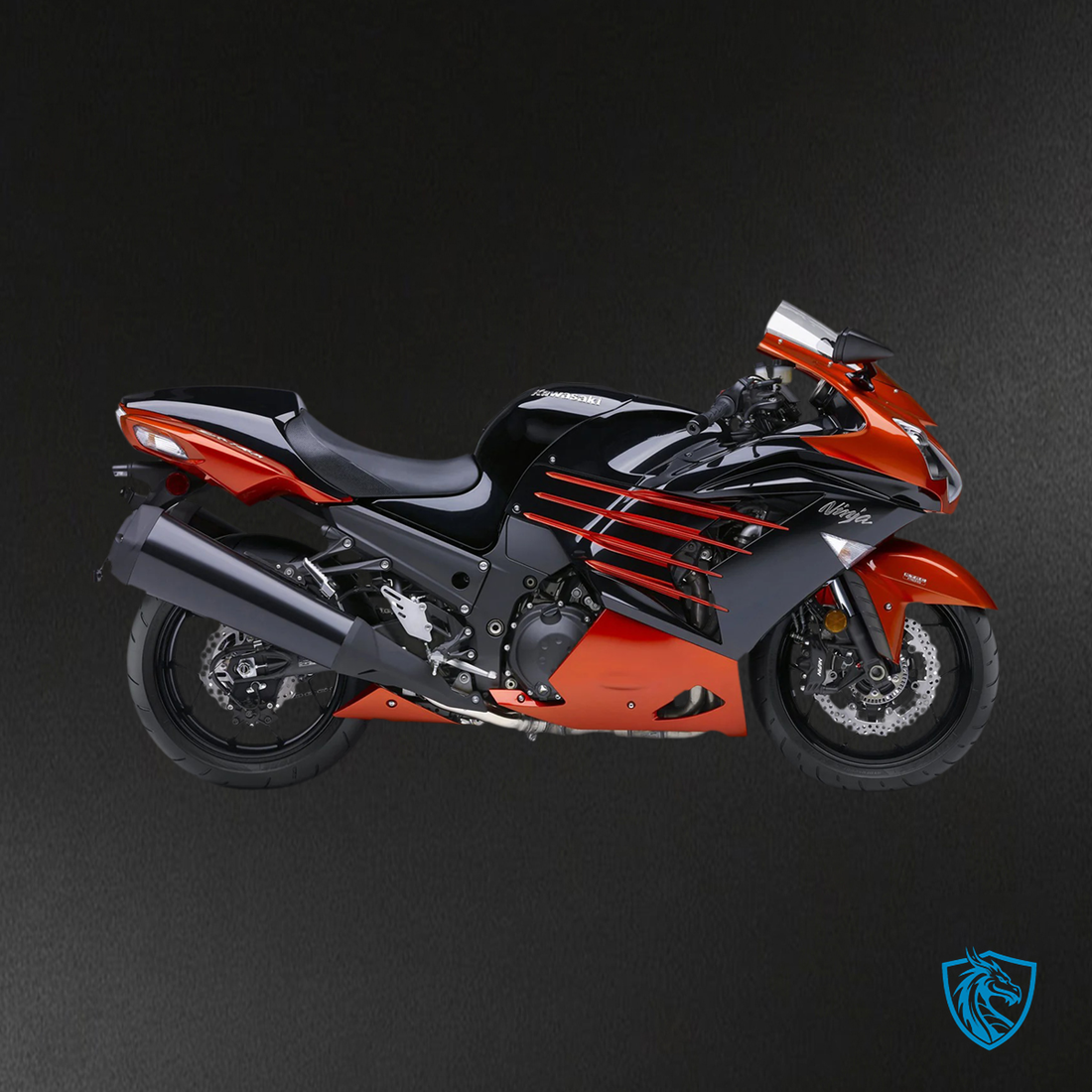 Kawasaki ZX14R (2012-2025) Black & Mix Red - Fairing Kit