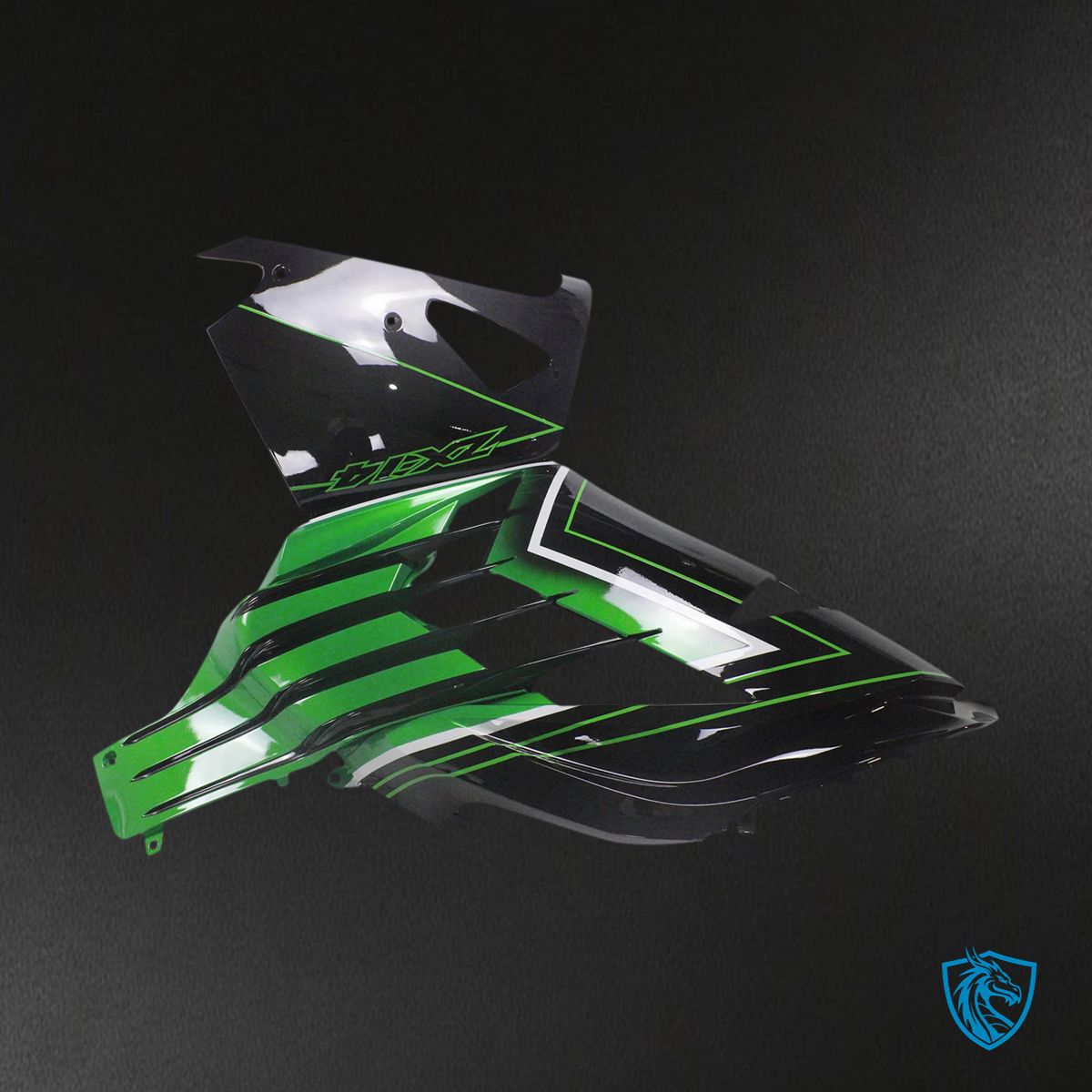 Kawasaki ZX14R (2012-2025) Black & Green - Fairing Kit