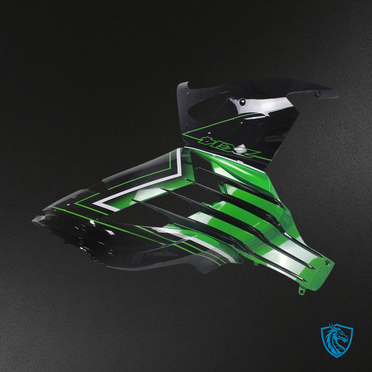 Kawasaki ZX14R (2012-2025) Black & Green - Fairing Kit