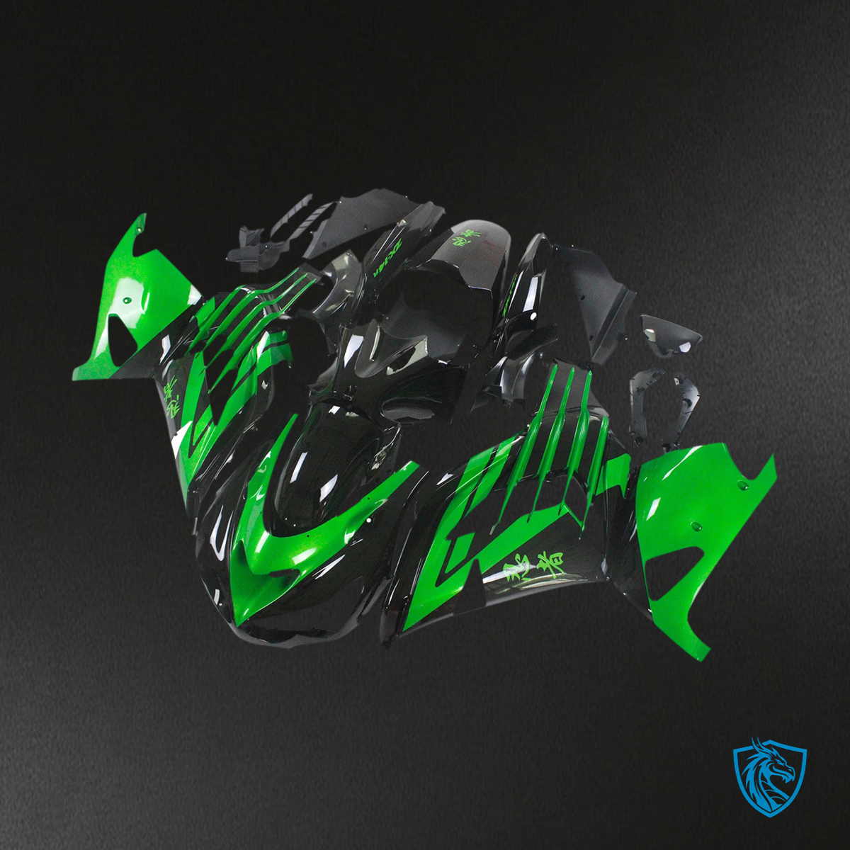 Kawasaki ZX14R (2012-2025) Green & Black - Fairing Kit