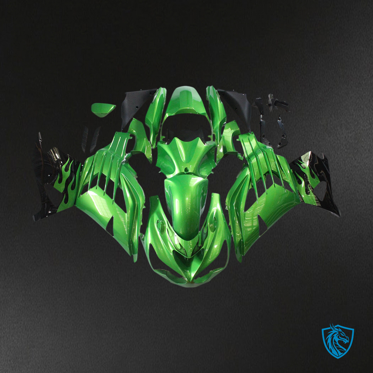 Kawasaki ZX14R (2012-2025) Green - Fairing Kit