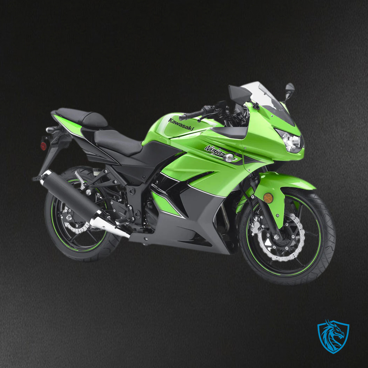 Kawasaki ZX250 (2008-2012) Green & Black - Fairing Kit