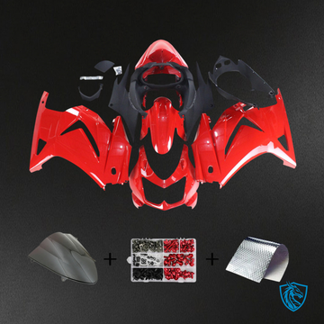 Kawasaki ZX250 (2008-2012) Red & Black - Fairing Kit