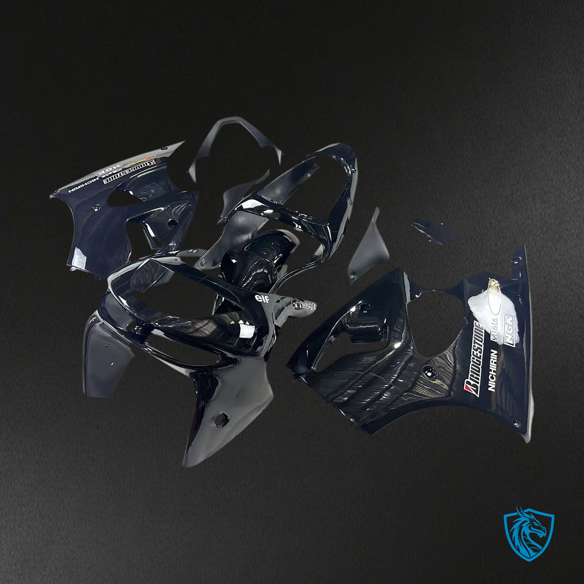 Kawasaki ZX6R (1998-1999) Black - Fairing Kit