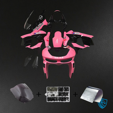 Kawasaki ZX6R (1998-1999) Black & Pink - Fairing Kit