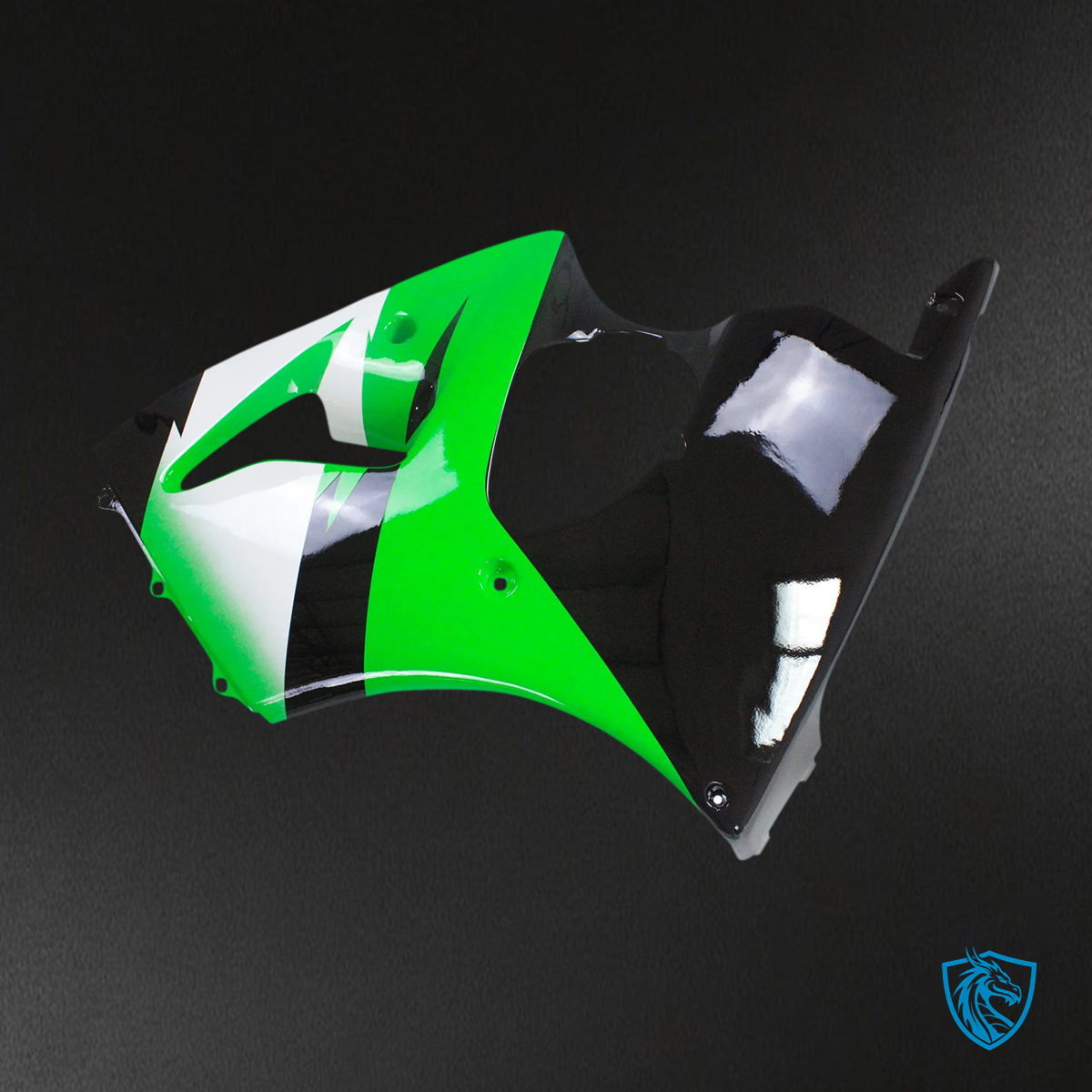 Kawasaki ZX6R (1998-1999) Green, White & Black - Fairing Kit