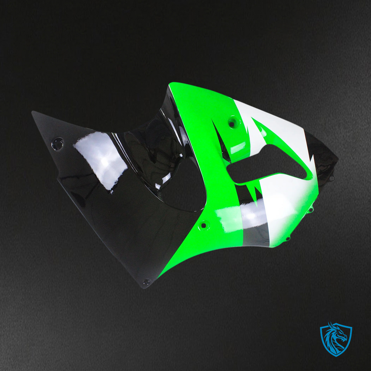 Kawasaki ZX6R (1998-1999) Green, White & Black - Fairing Kit