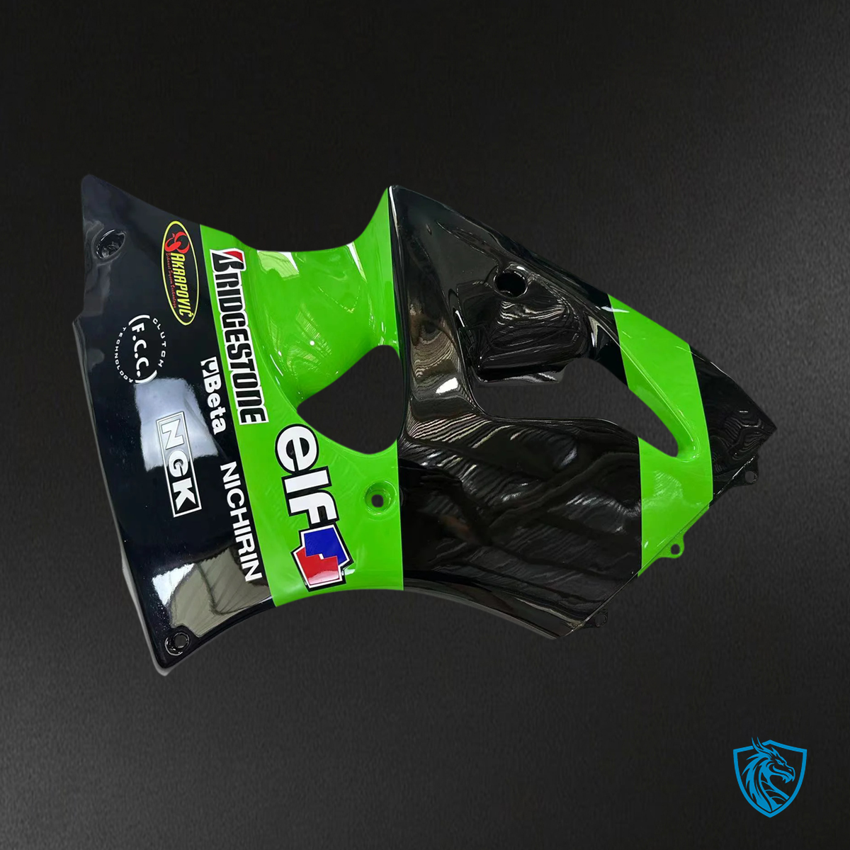 Kawasaki ZX6R (1998-1999) Green & Black - Fairing Kit