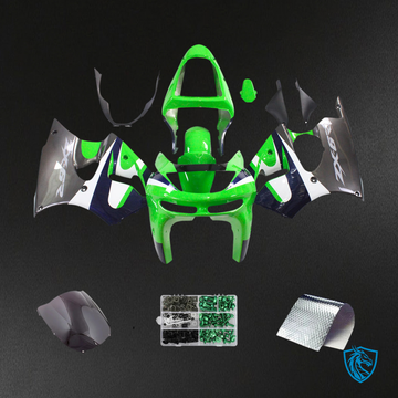 Kawasaki ZX6R (1998-1999) Green & Gray- Fairing Kit
