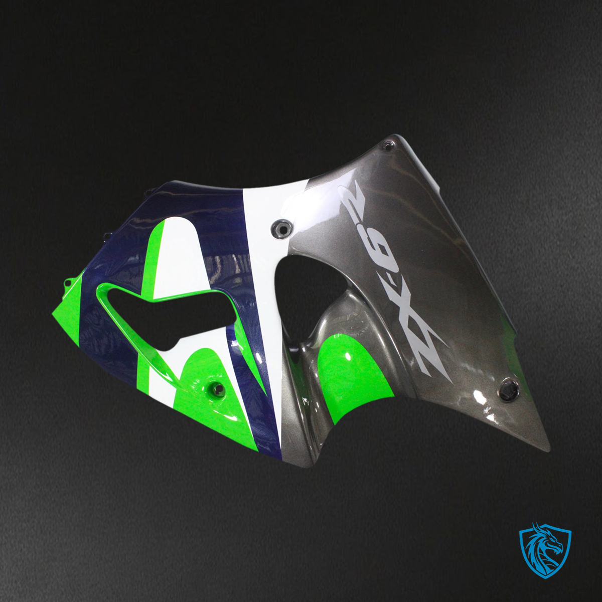 Kawasaki ZX6R (1998-1999) Green & Gray- Fairing Kit