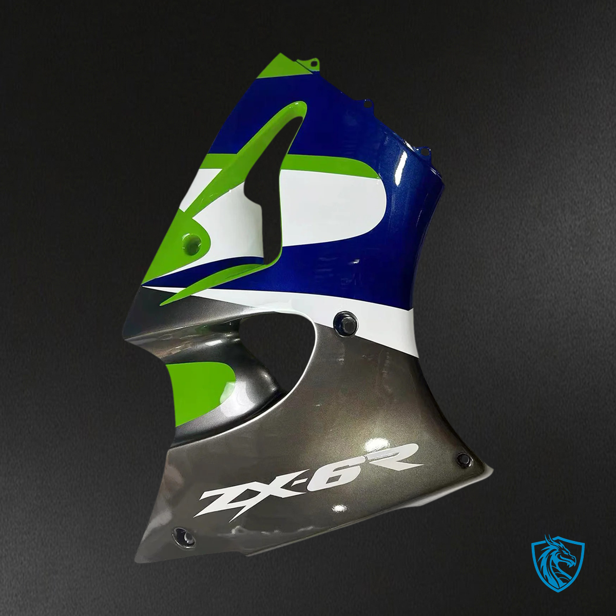 Kawasaki ZX6R (1998-1999) Green, Blue & Black - Fairing Kit