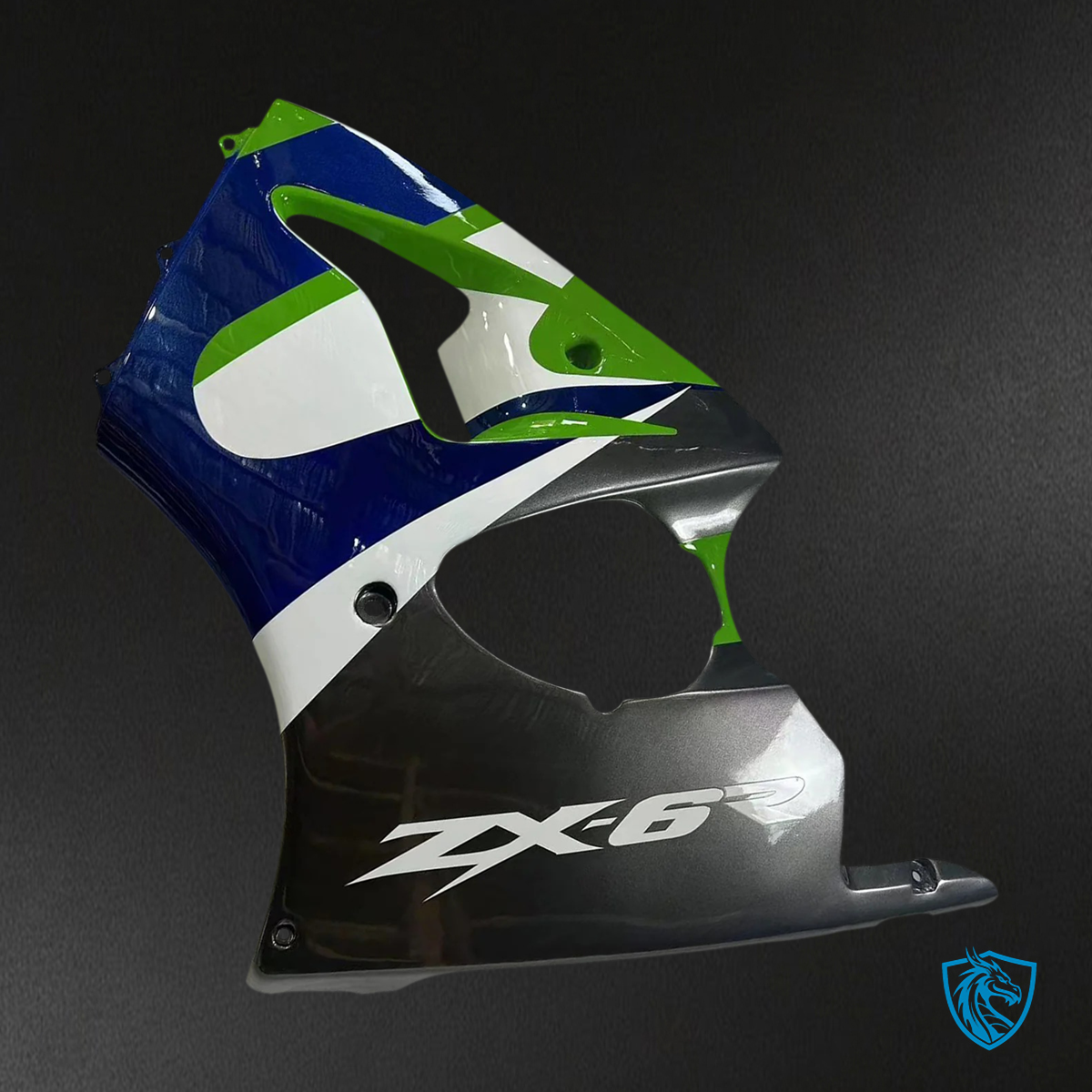 Kawasaki ZX6R (1998-1999) Green, Blue & Black - Fairing Kit