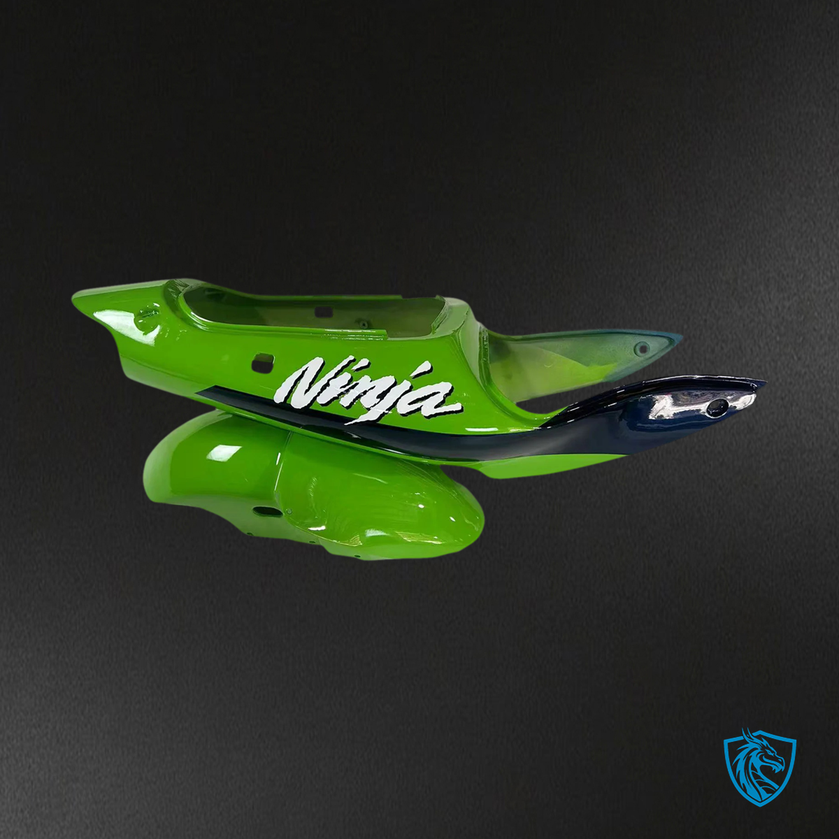 Kawasaki ZX6R (1998-1999) Green, Blue & Black - Fairing Kit