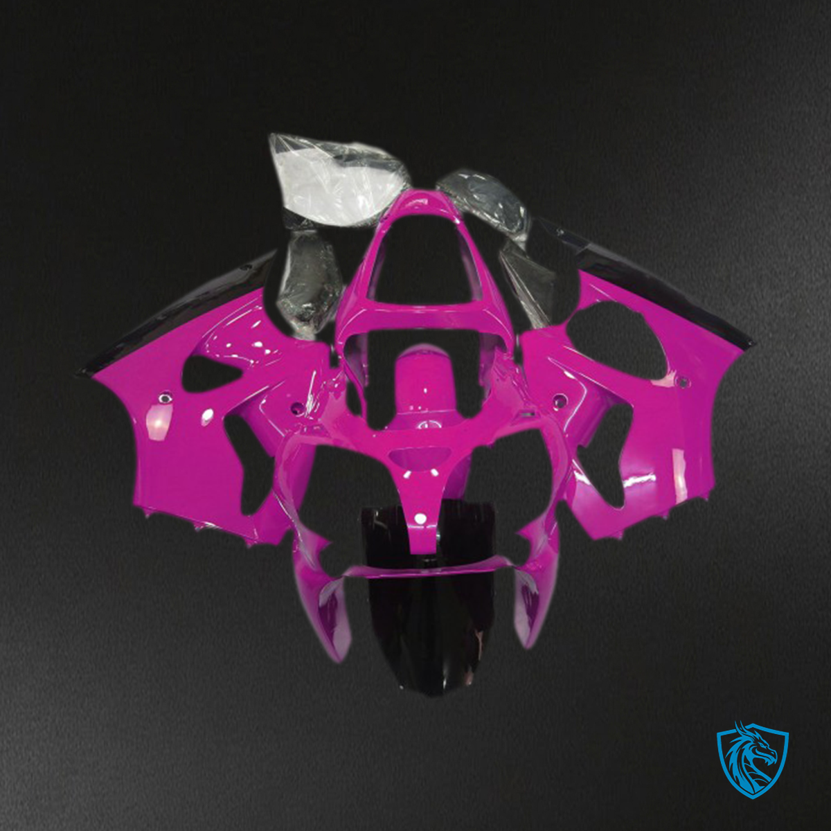 Kawasaki ZX6R (2000-2002) Gloss Pink & Black - Fairing Kit | ABS Bodywork