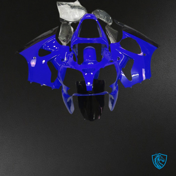 Kawasaki ZX6R (2000-2002) Glossy Blue & Black Motorcycle - Custom ABS Fairing Kit