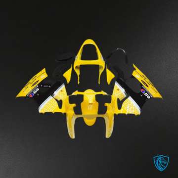 Kawasaki ZX6R (2000-2002) Glossy Yellow 1 - MERGEment Motorcycle Fairings Kit