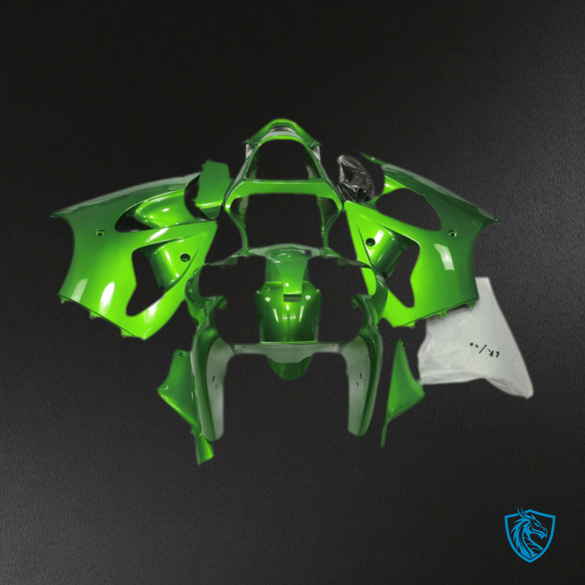 Kawasaki ZX6R (2000-2002) Metallic Green Motorcycle - Fairing Kit | ABS Bodywork