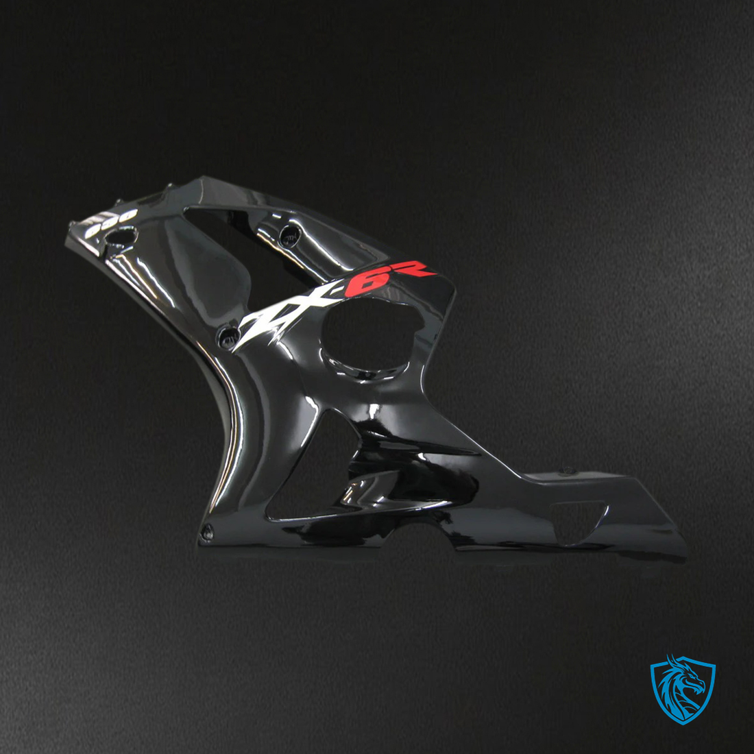 Kawasaki ZX6R (2003-2004) Black Fairing - Kit