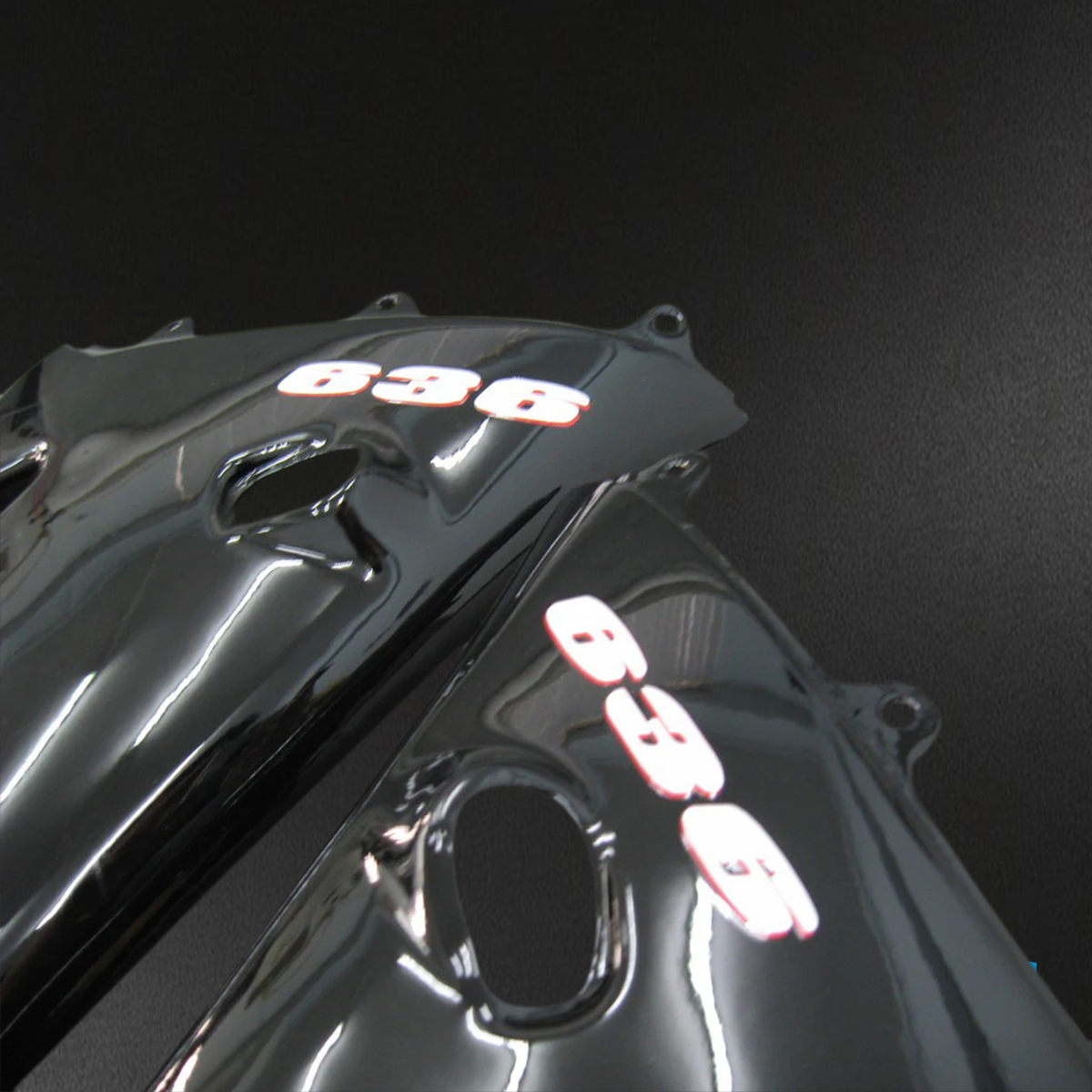 Kawasaki ZX6R (2003-2004) Black Fairing - Kit