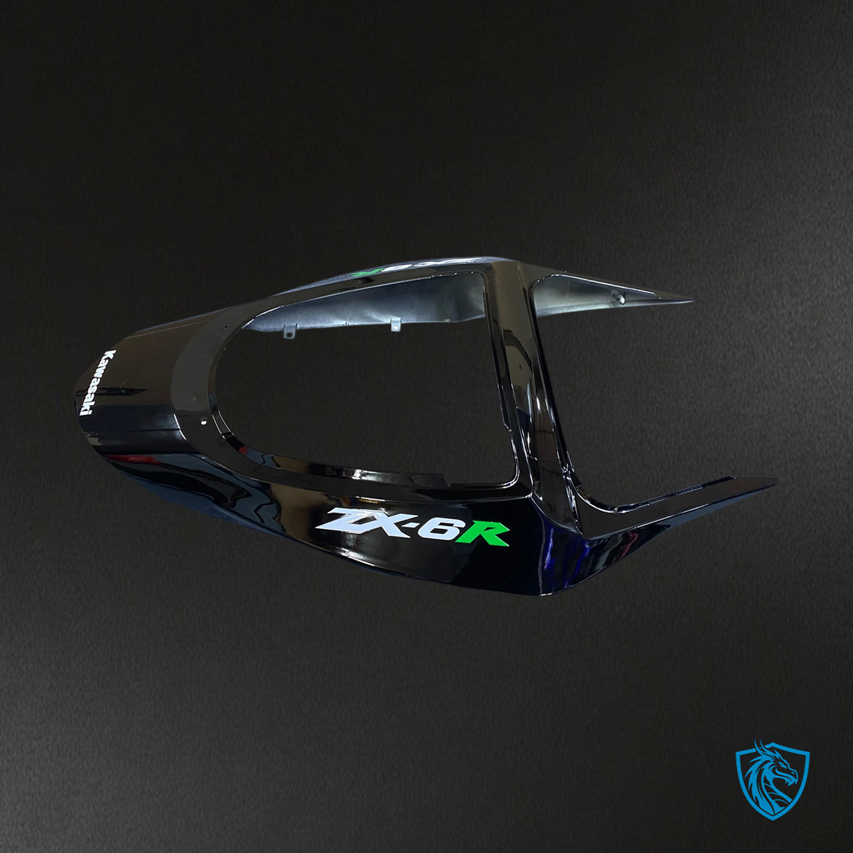 Kawasaki ZX6R (2003-2004) Black & Green  Fairing - Kit
