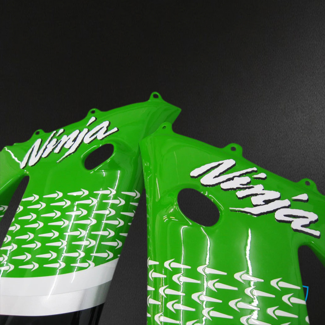 Kawasaki ZX6R (2003-2004) Green and Black - Fairing - Kit