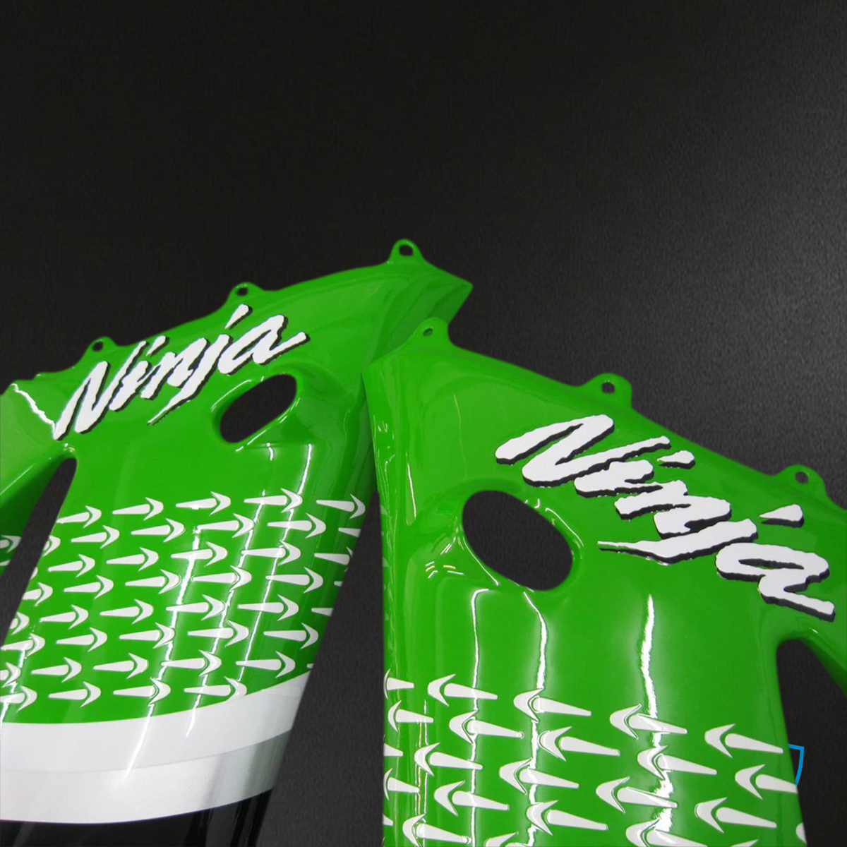 Kawasaki ZX6R (2003-2004) Green and Black - Fairing - Kit