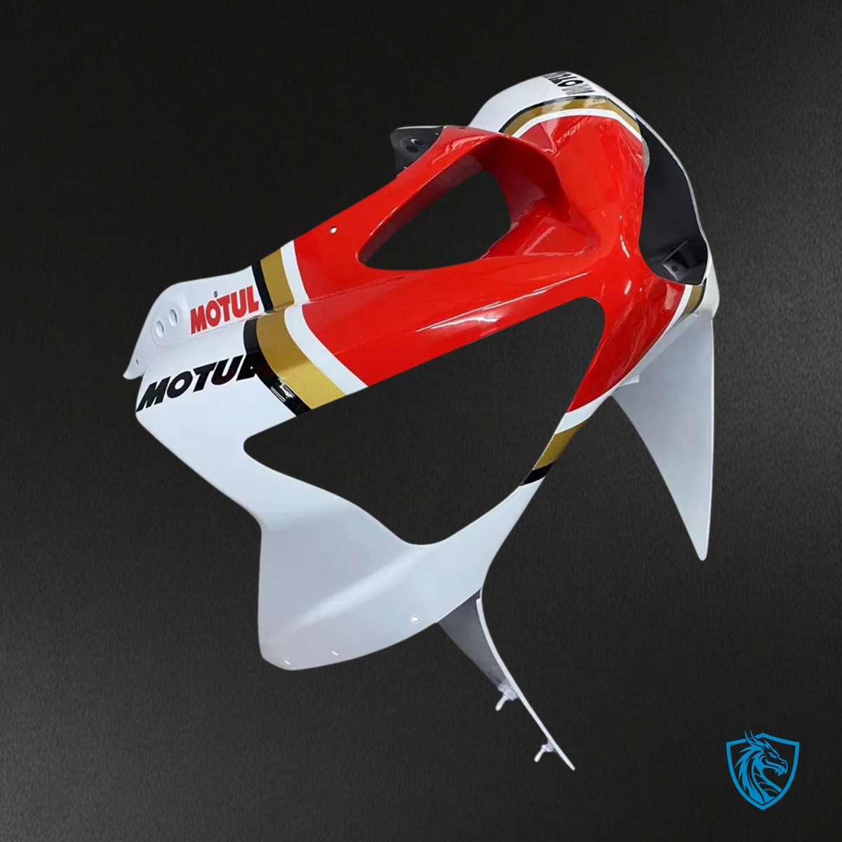 Kawasaki ZX6R (2003-2004) White & Red Fairing - Kit