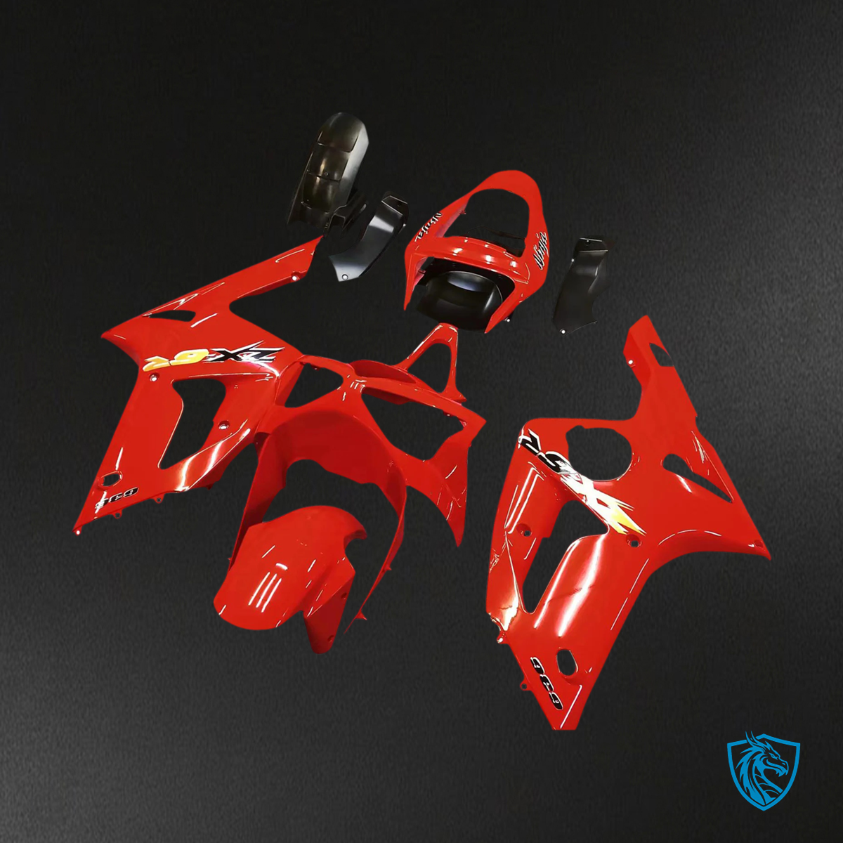 Kawasaki ZX6R (2003-2004) Red - Fairing Kit