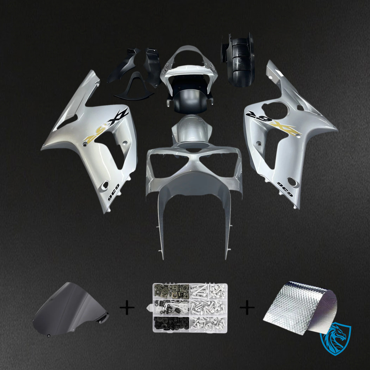 Kawasaki ZX6R (2003-2004) Sliver - Fairing Kit