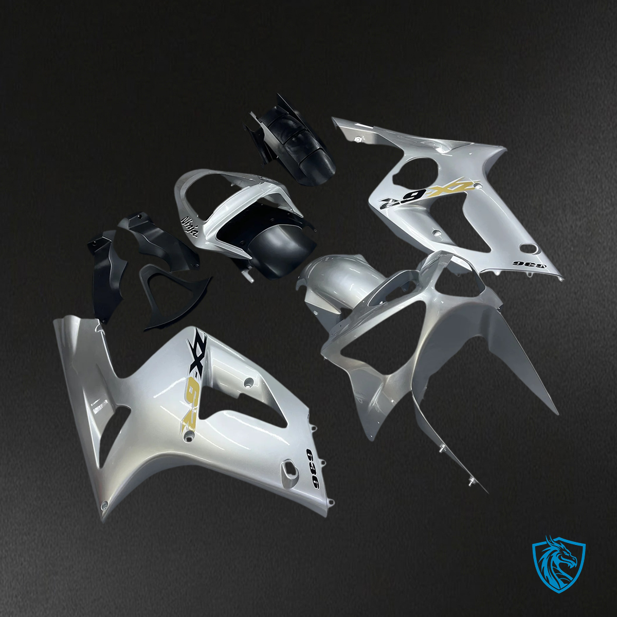 Kawasaki ZX6R (2003-2004) Sliver - Fairing Kit