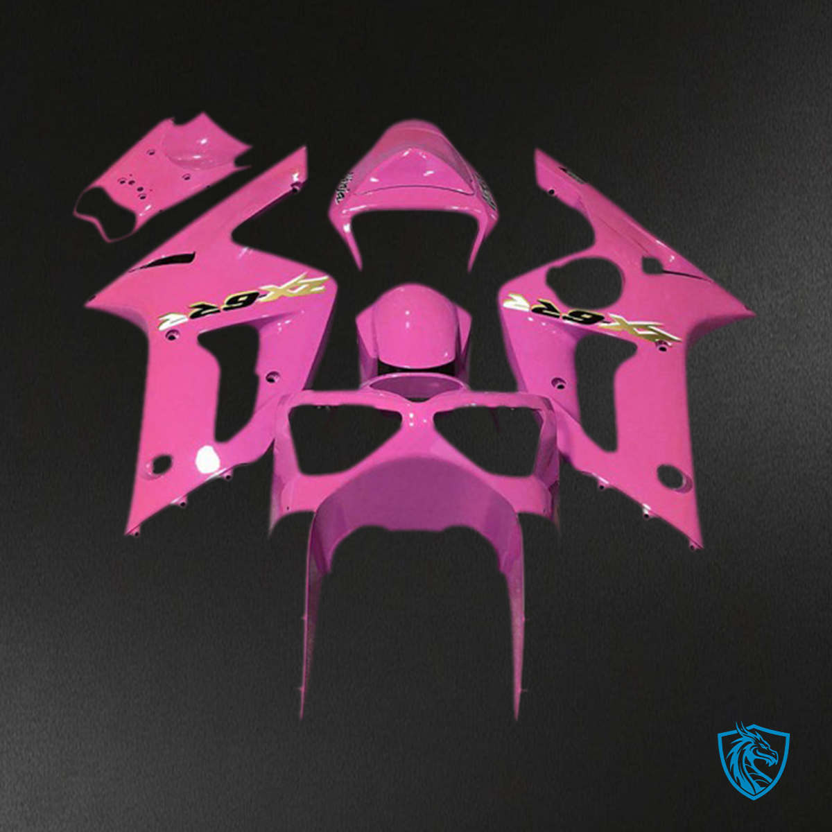 Kawasaki ZX6R (2003-2004) Gloss Pink - Custom ABS Fairing Kit