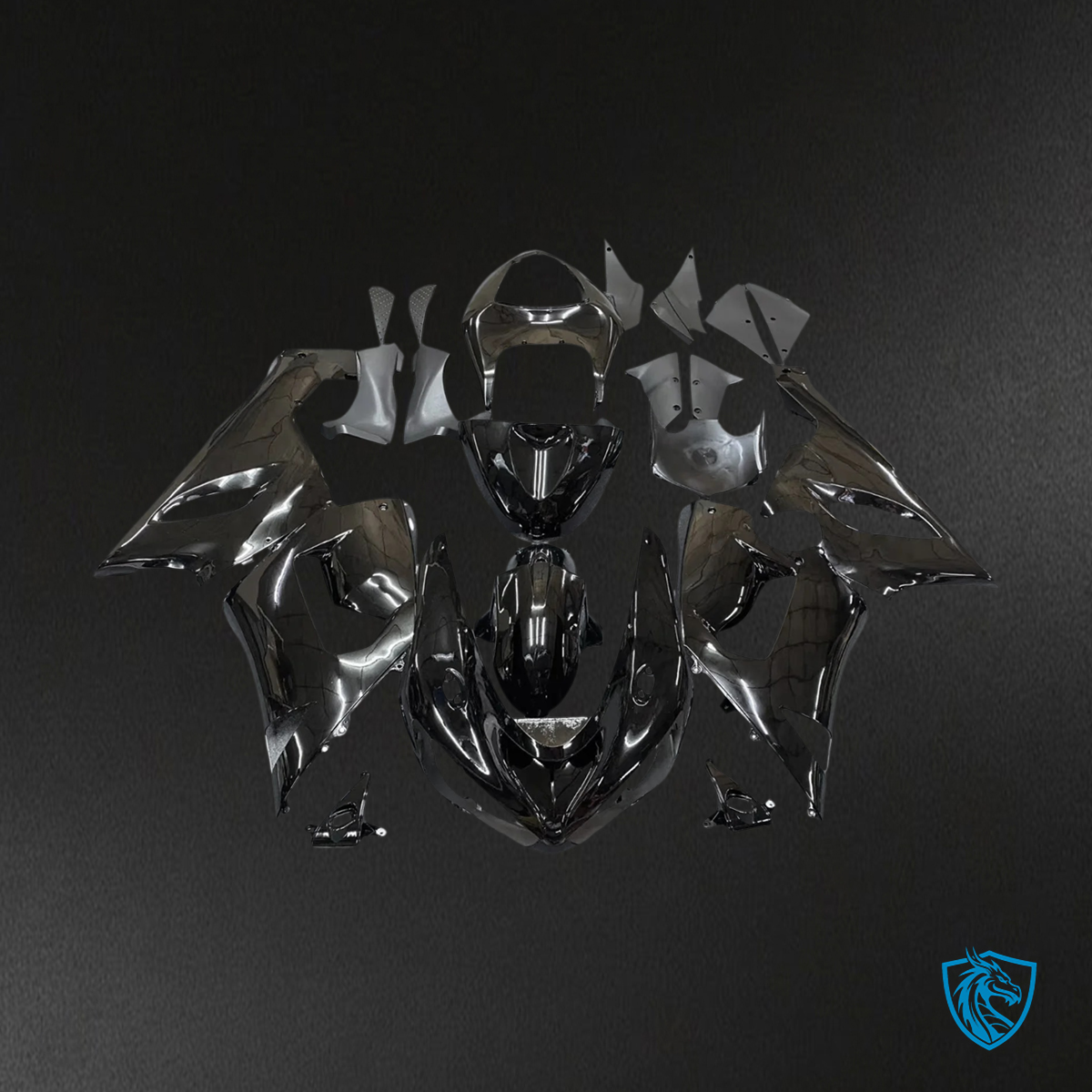 Kawasaki ZX6R (2005-2006) Black - Fairing Kit