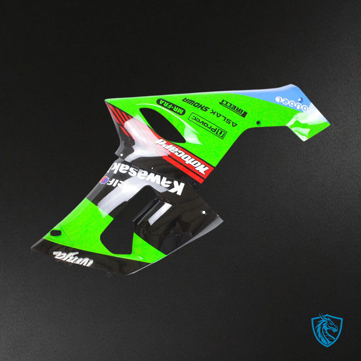 Kawasaki ZX6R (2005-2006) Black & Green - Fairing Kit