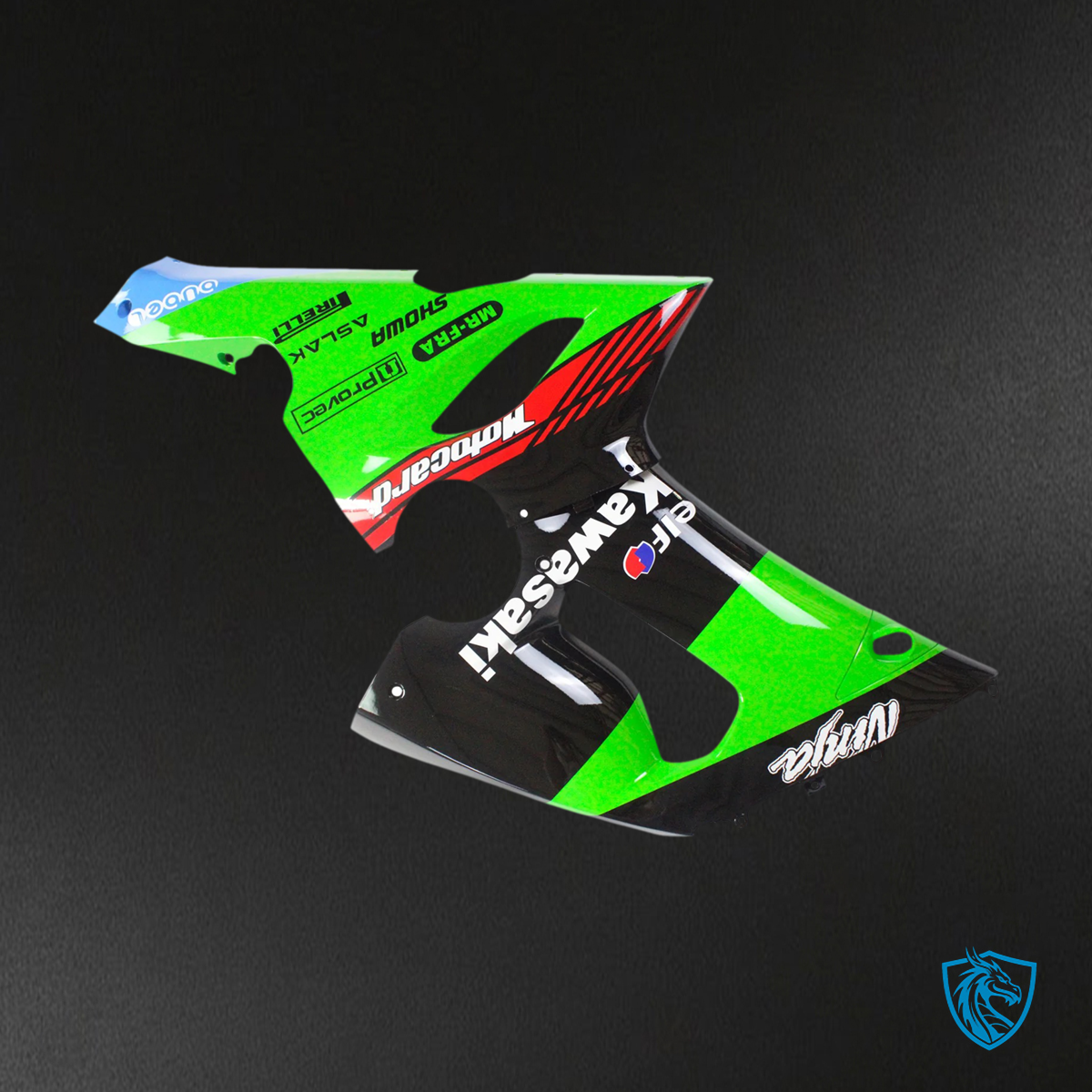 Kawasaki ZX6R (2005-2006) Black & Green - Fairing Kit