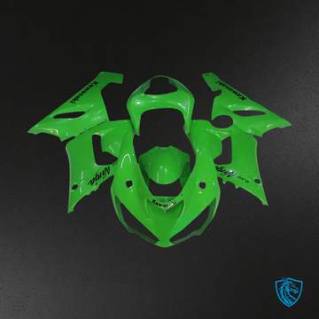 Kawasaki ZX6R (2005-2006) Green - Fairing Kit