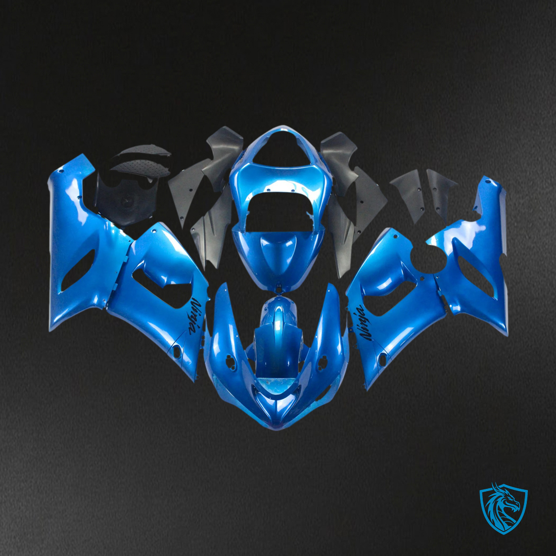 Kawasaki ZX6R (2005-2006) Gloss Blue - Fairing Kit