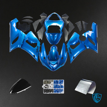 Kawasaki ZX6R (2005-2006) Gloss Blue - Fairing Kit