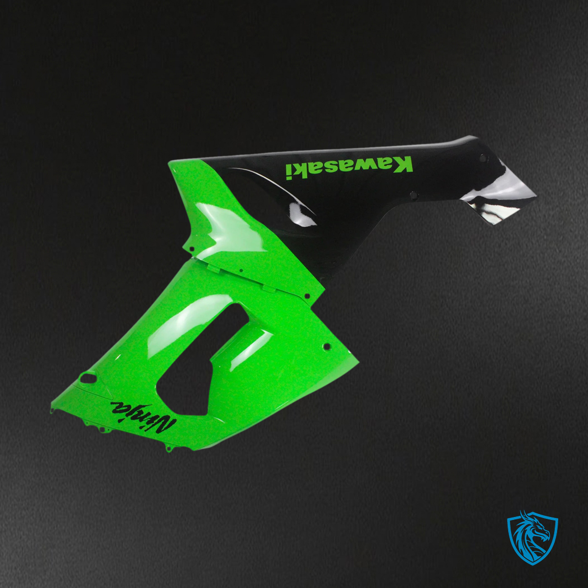 Kawasaki ZX6R (2005-2006) Green & Black - Fairing Kit