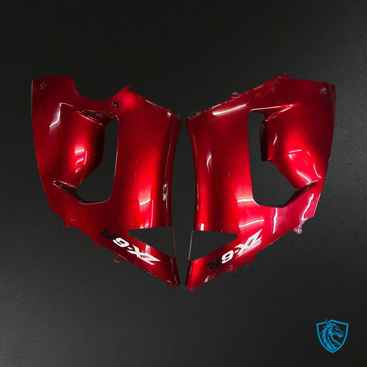 Kawasaki ZX6R (2005-2006) Red & Black - Fairing Kit