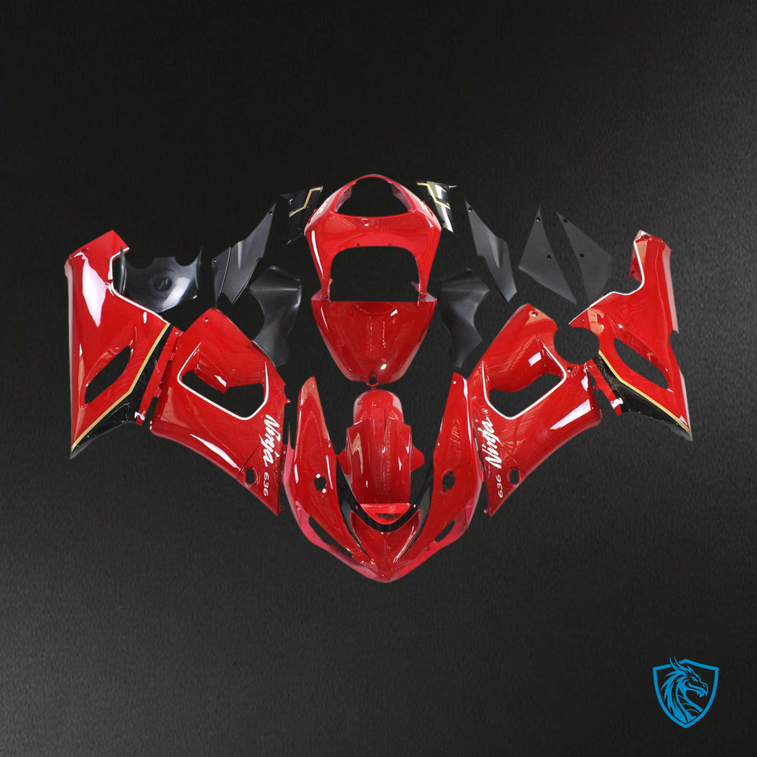 Kawasaki ZX6R (2005-2006) Red - Fairing Kit