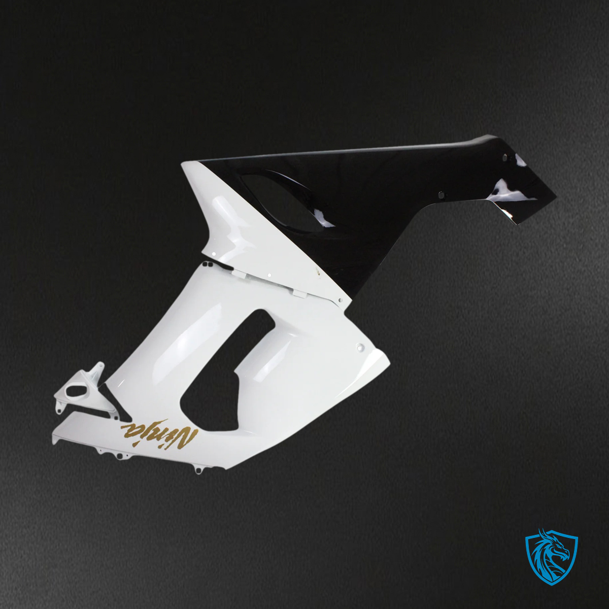 Kawasaki ZX6R (2005-2006) White & Black - Fairing Kit