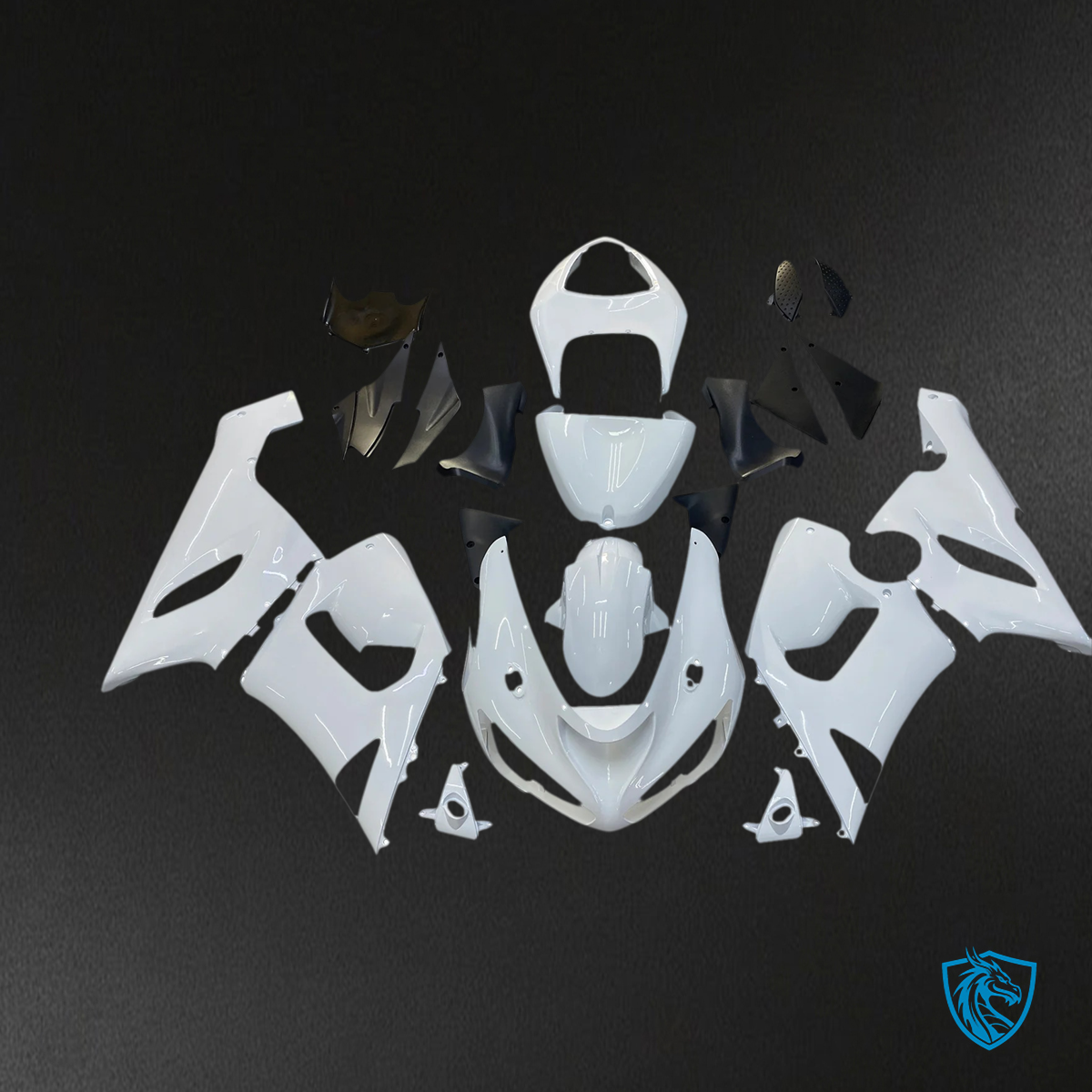 Kawasaki ZX6R (2005-2006) White - Fairing Kit