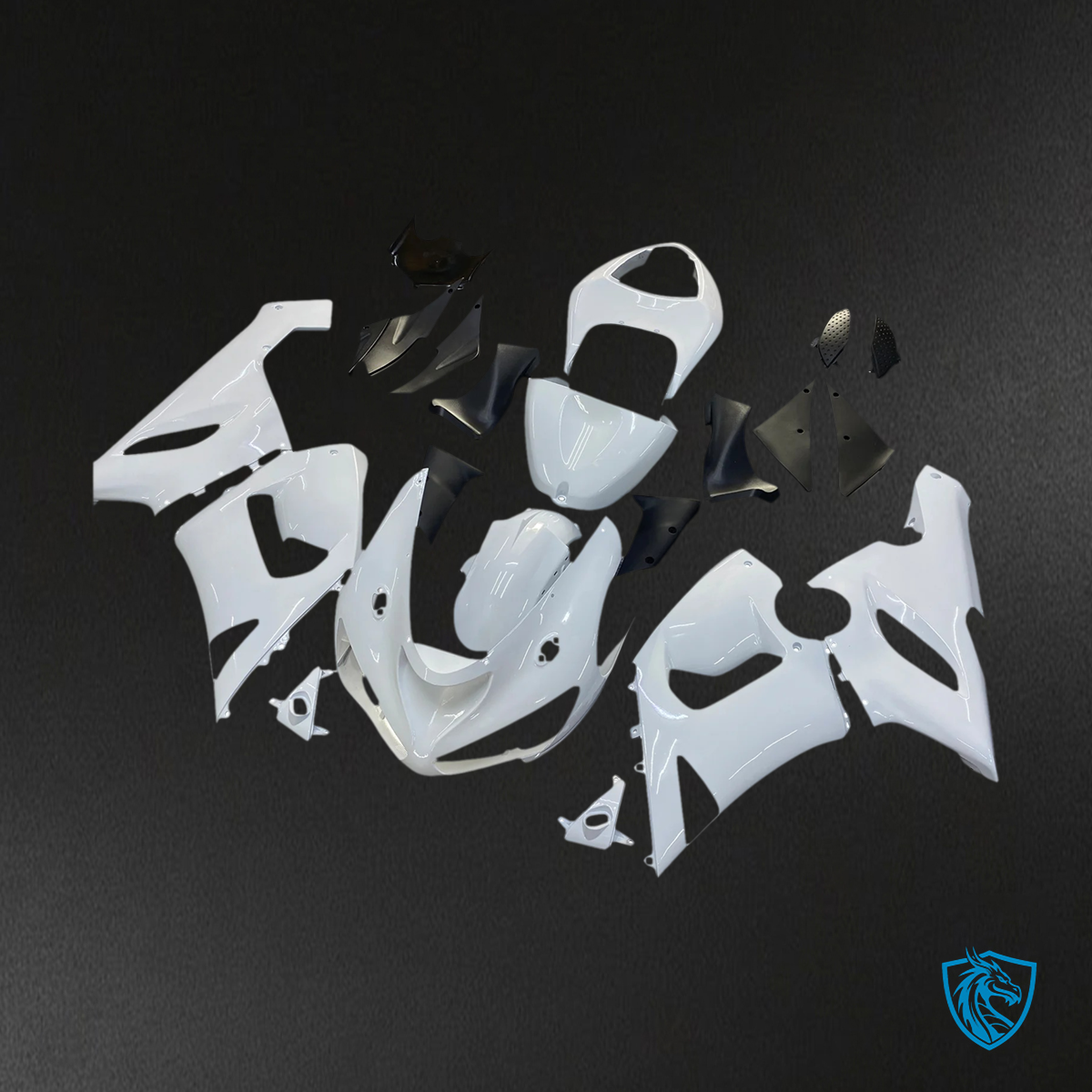 Kawasaki ZX6R (2005-2006) White - Fairing Kit