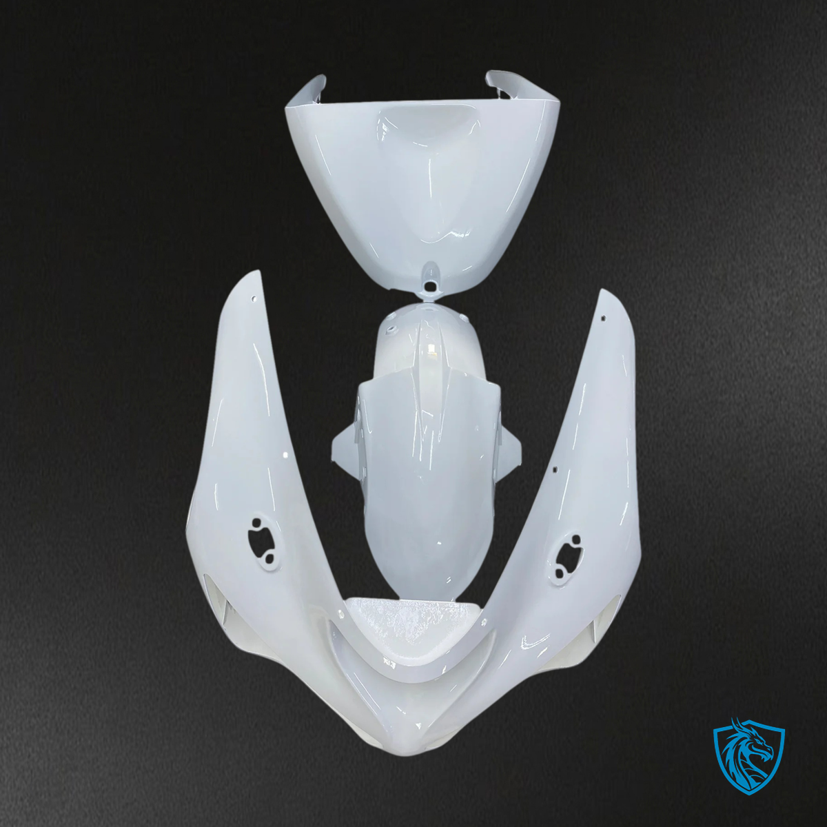 Kawasaki ZX6R (2005-2006) White - Fairing Kit