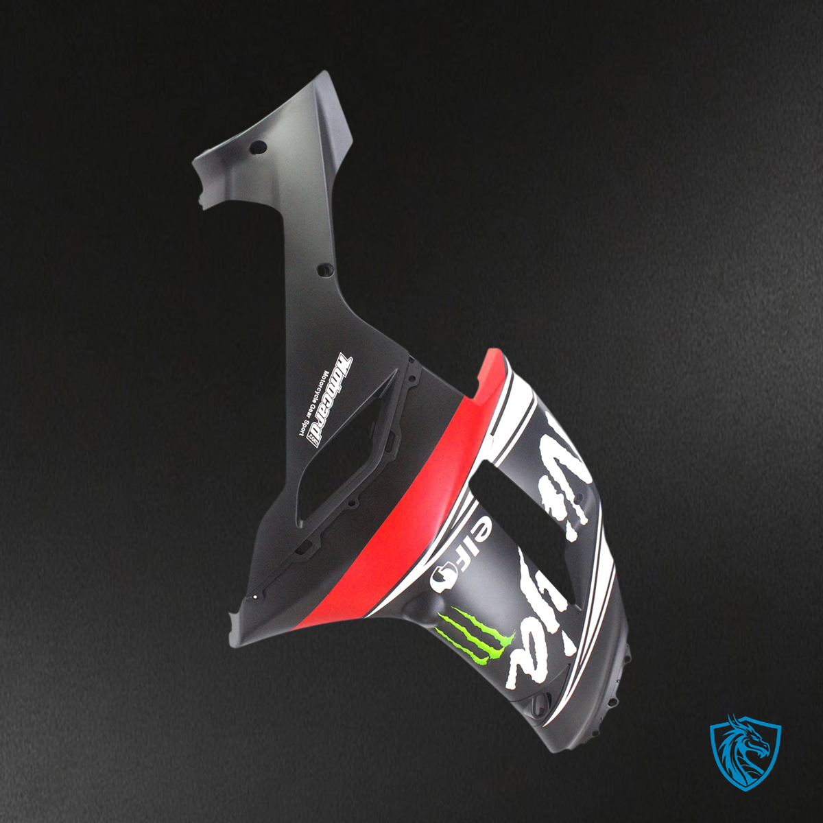 Kawasaki ZX6R (2007-2008) Black & Red Claw - Fairing Kit