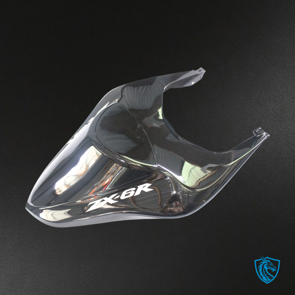 Kawasaki ZX6R (2007-2008) Black, Sliver & Red - Fairing Kit